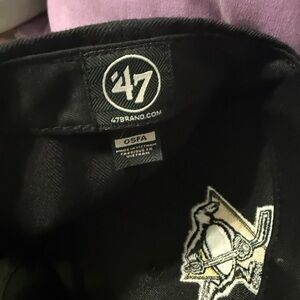 47 Brand Black Cap with Embroidered Logo